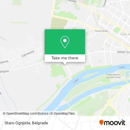 Staro Ognjiste map