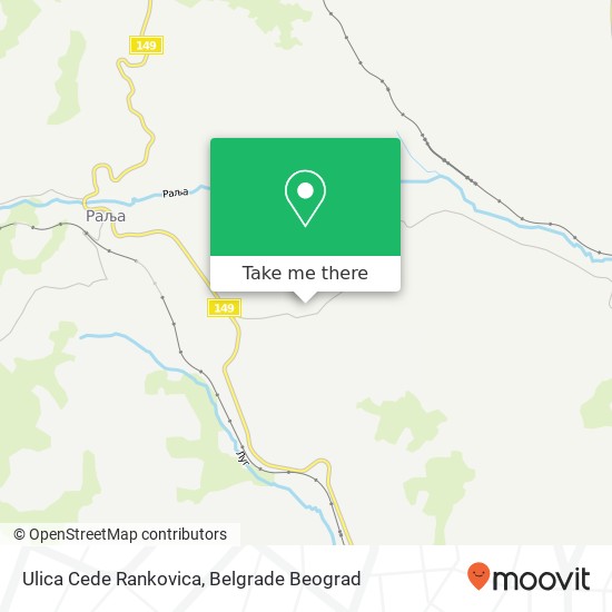 Ulica Cede Rankovica map