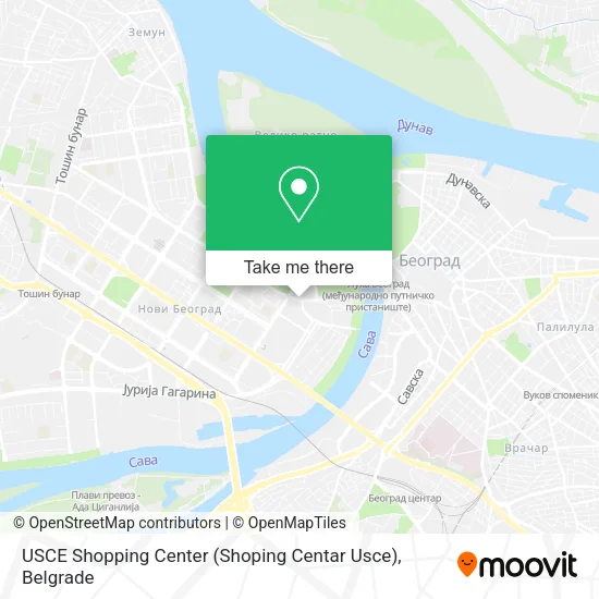 USCE Shopping Center (Shoping Centar Usce) map