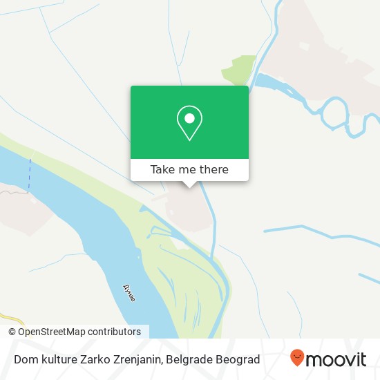 Dom kulture Zarko Zrenjanin map