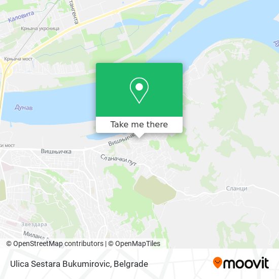 Ulica Sestara Bukumirovic map