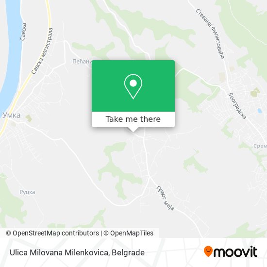 Ulica Milovana Milenkovica map