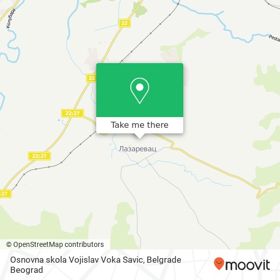 Osnovna skola Vojislav Voka Savic map