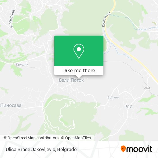 Ulica Brace Jakovljevic map