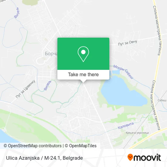 Ulica Azanjska / M-24.1 map