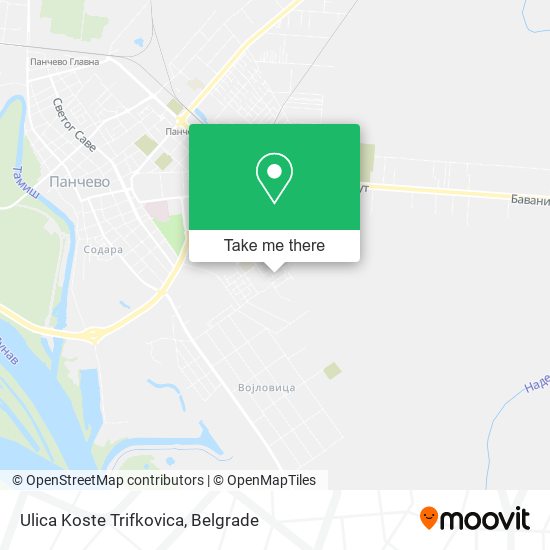 Ulica Koste Trifkovica map