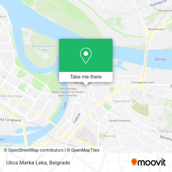 Ulica Marka Leka map