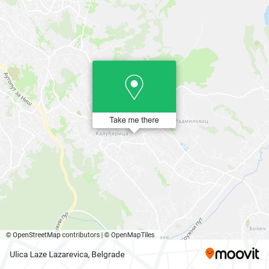 Ulica Laze Lazarevica map