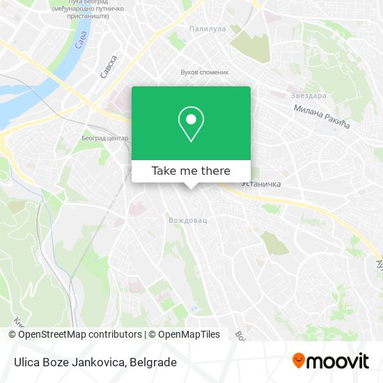 Ulica Boze Jankovica map