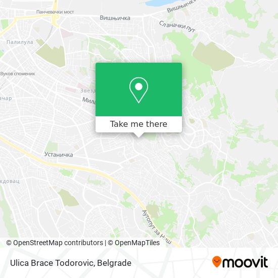 Ulica Brace Todorovic map