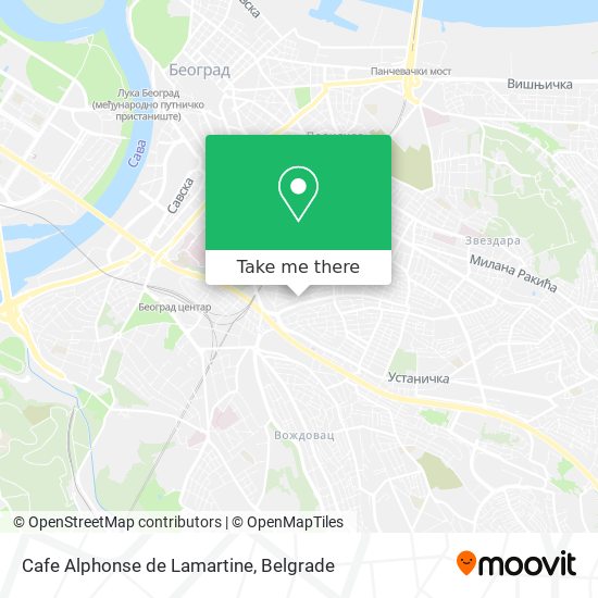Cafe Alphonse de Lamartine map