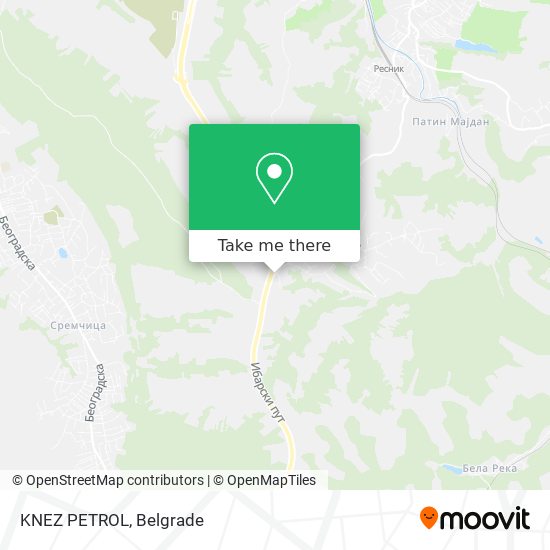 KNEZ PETROL map