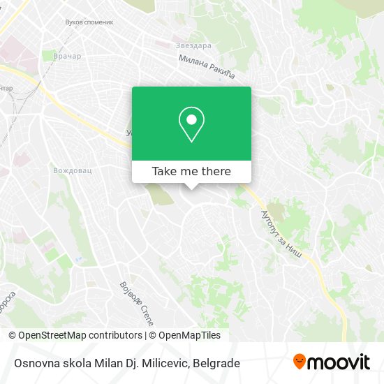 Osnovna skola Milan Dj. Milicevic map