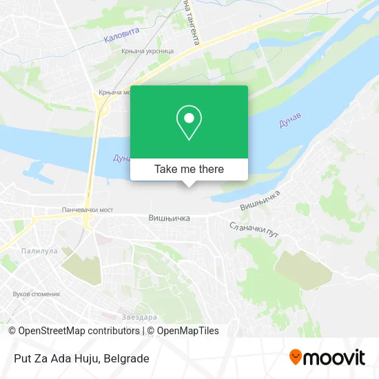 Put Za Ada Huju map