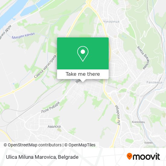 Ulica Miluna Marovica map