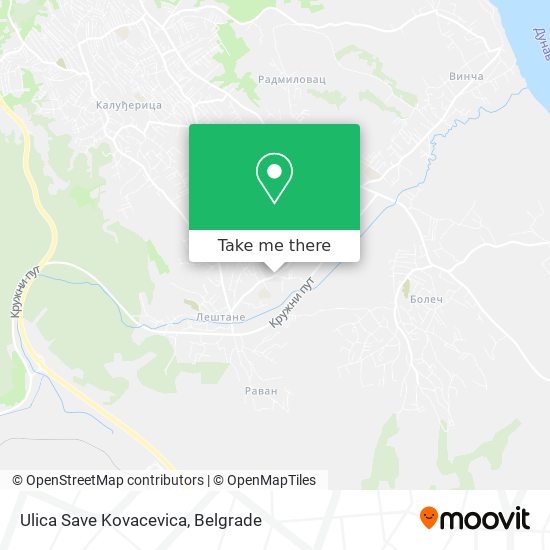 Ulica Save Kovacevica map