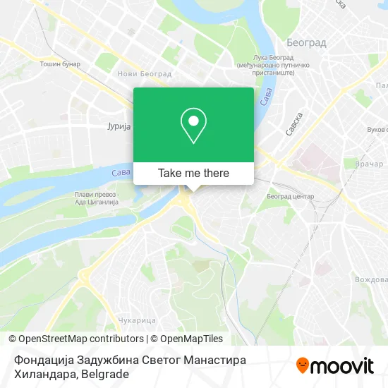 Фондација Задужбина Светог Манастира Хиландара map
