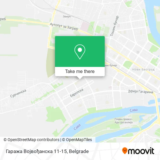 Гаража Војвођанска 11-15 map