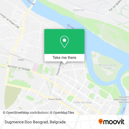 Dugmence Doo Beograd map