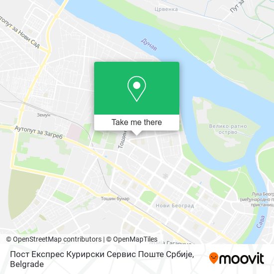 Пост Експрес Курирски Сервис Поште Србије map