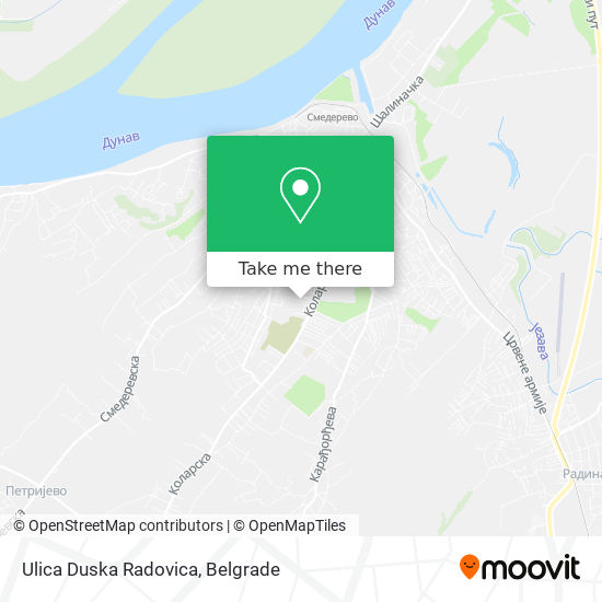 Ulica Duska Radovica map