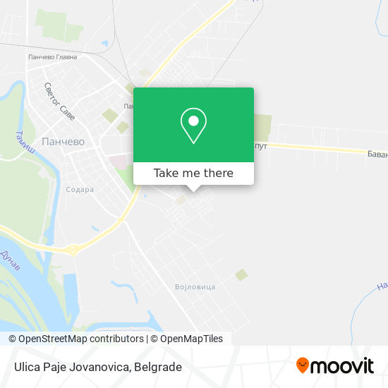 Ulica Paje Jovanovica map