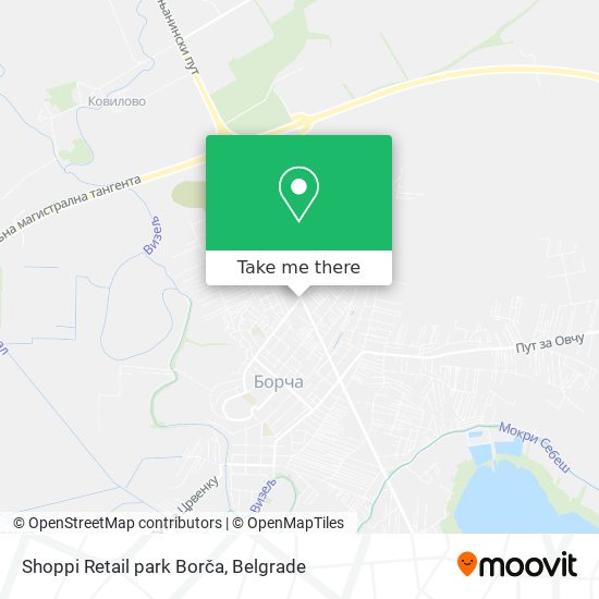 Shoppi Retail park Borča map