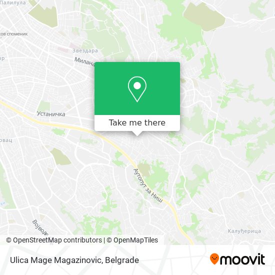 Ulica Mage Magazinovic map