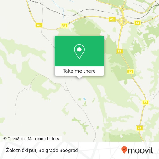 Železnički put map