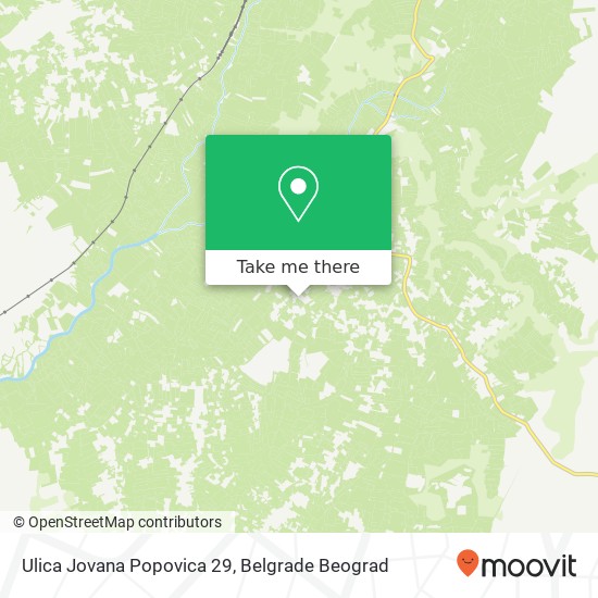 Ulica Jovana Popovica 29 map