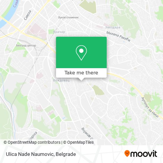 Ulica Nade Naumovic map