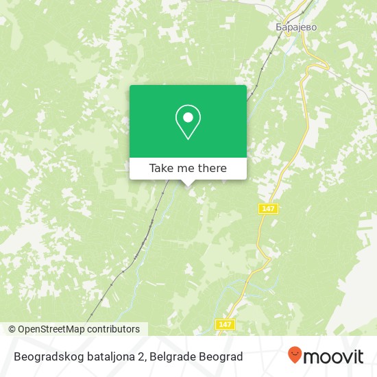 Beogradskog bataljona 2 map