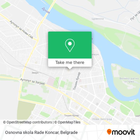 Osnovna skola Rade Koncar map