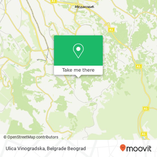 Ulica Vinogradska map