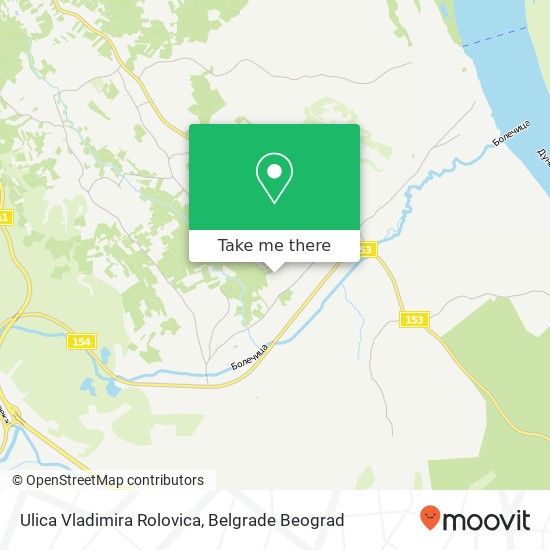 Ulica Vladimira Rolovica map