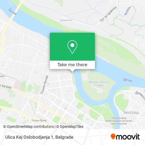 Ulica Kej Oslobodjenja 1 map