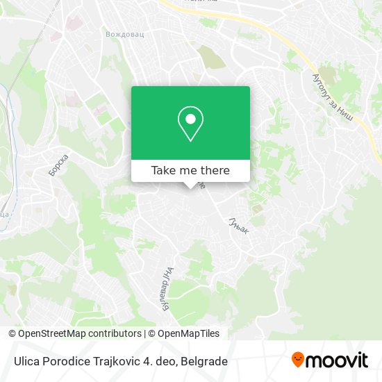 Ulica Porodice Trajkovic 4. deo map