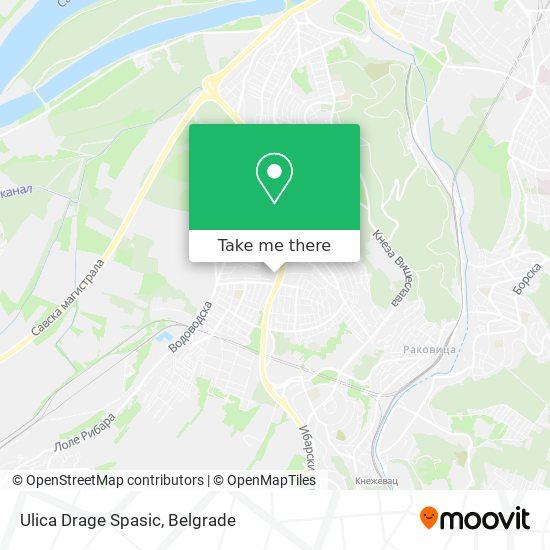 Ulica Drage Spasic map