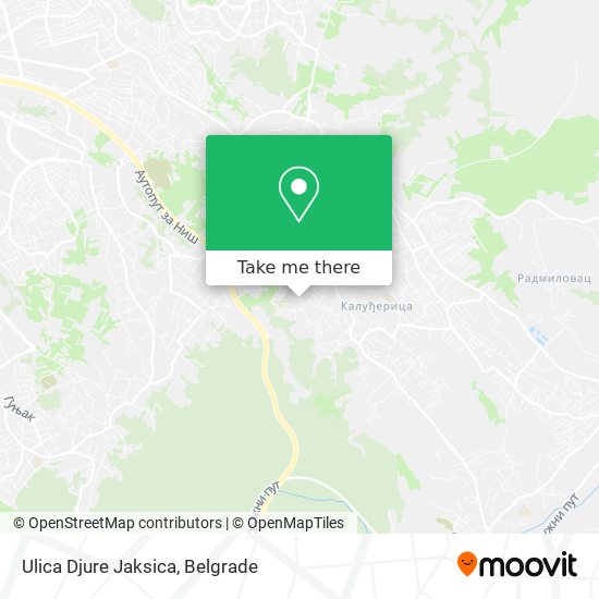 Ulica Djure Jaksica map