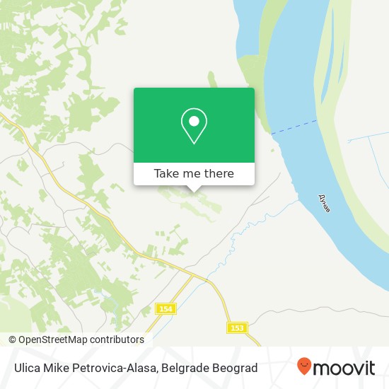Ulica Mike Petrovica-Alasa map