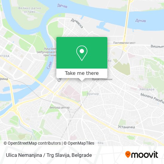 Ulica Nemanjina / Trg Slavija map