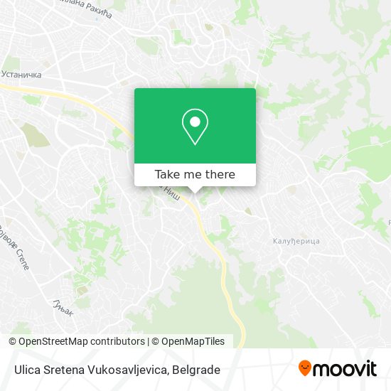 Ulica Sretena Vukosavljevica map