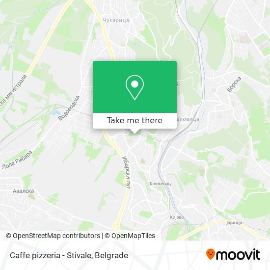 Caffe pizzeria - Stivale map