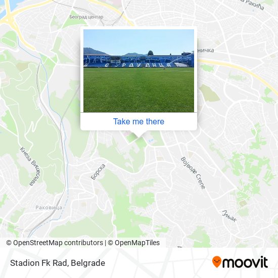 Stadion Fk Rad map