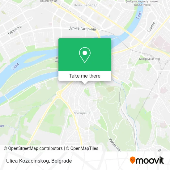 Ulica Kozacinskog map