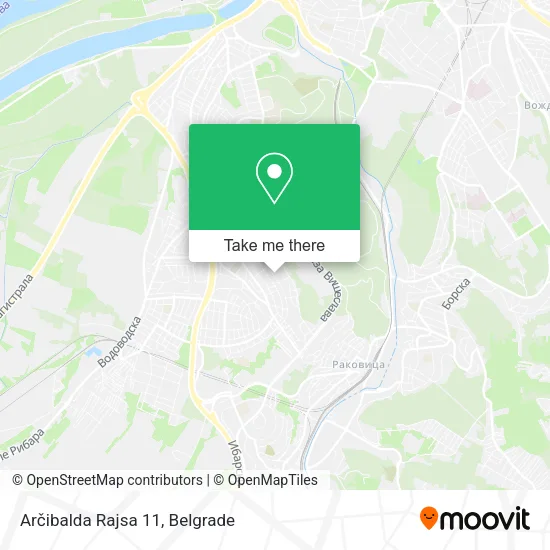 Arčibalda Rajsa 11 map