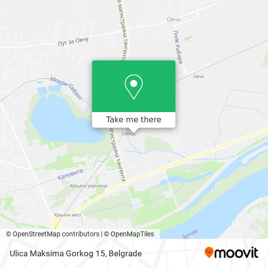 Ulica Maksima Gorkog 15 map