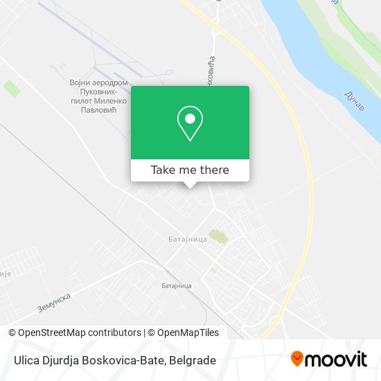 Ulica Djurdja Boskovica-Bate map