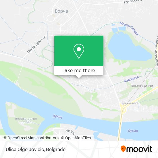 Ulica Olge Jovicic map