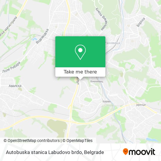 Autobuska stanica Labudovo brdo map